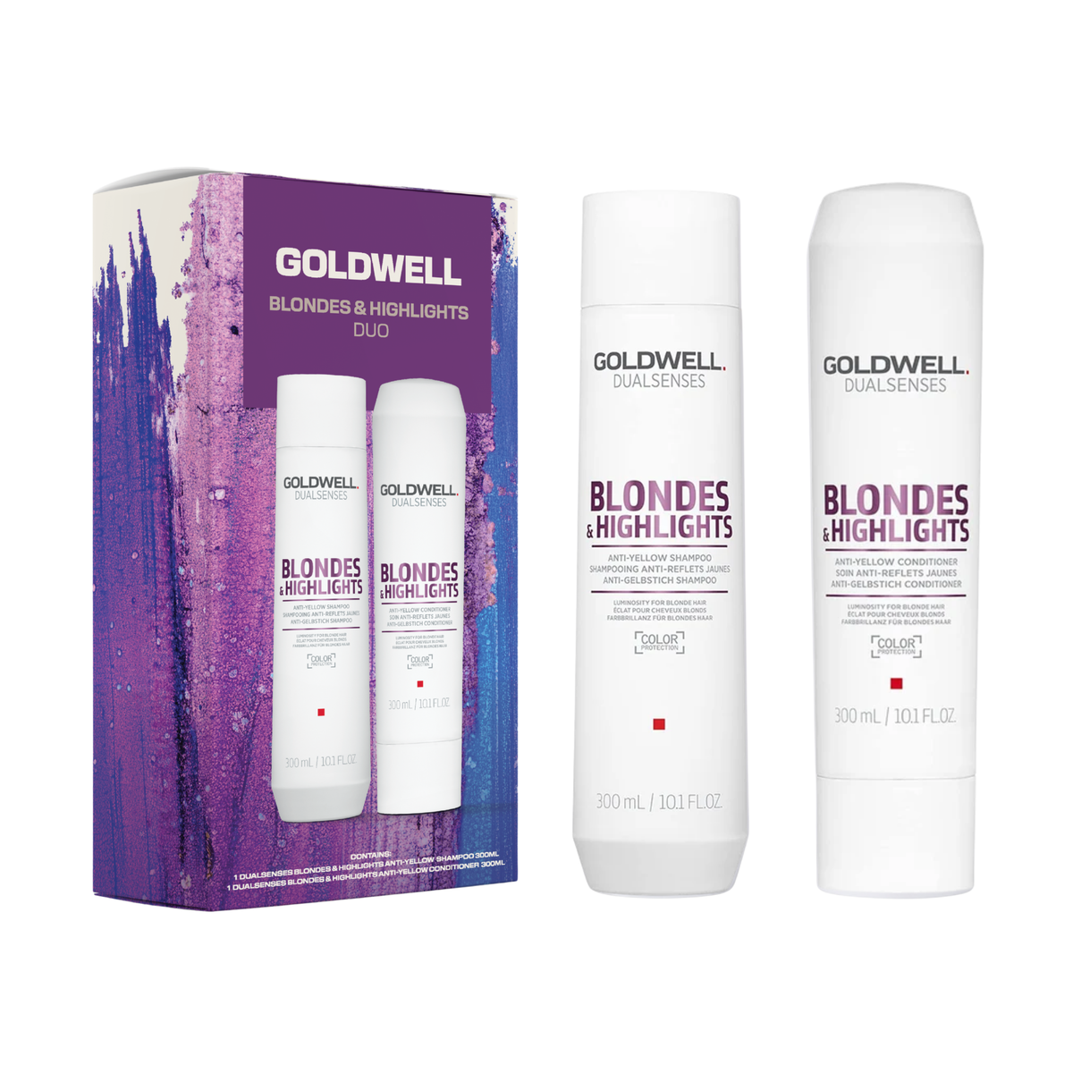 Goldwell - Dualsenses Blondes & Highlights Shampoo & Conditioner 300ml Duo – front of pack