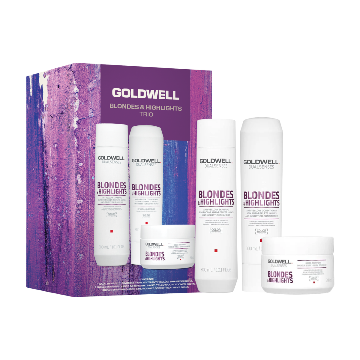 Goldwell - Dualsenses Blondes & Highlights Trio Gift Pack – front of pack