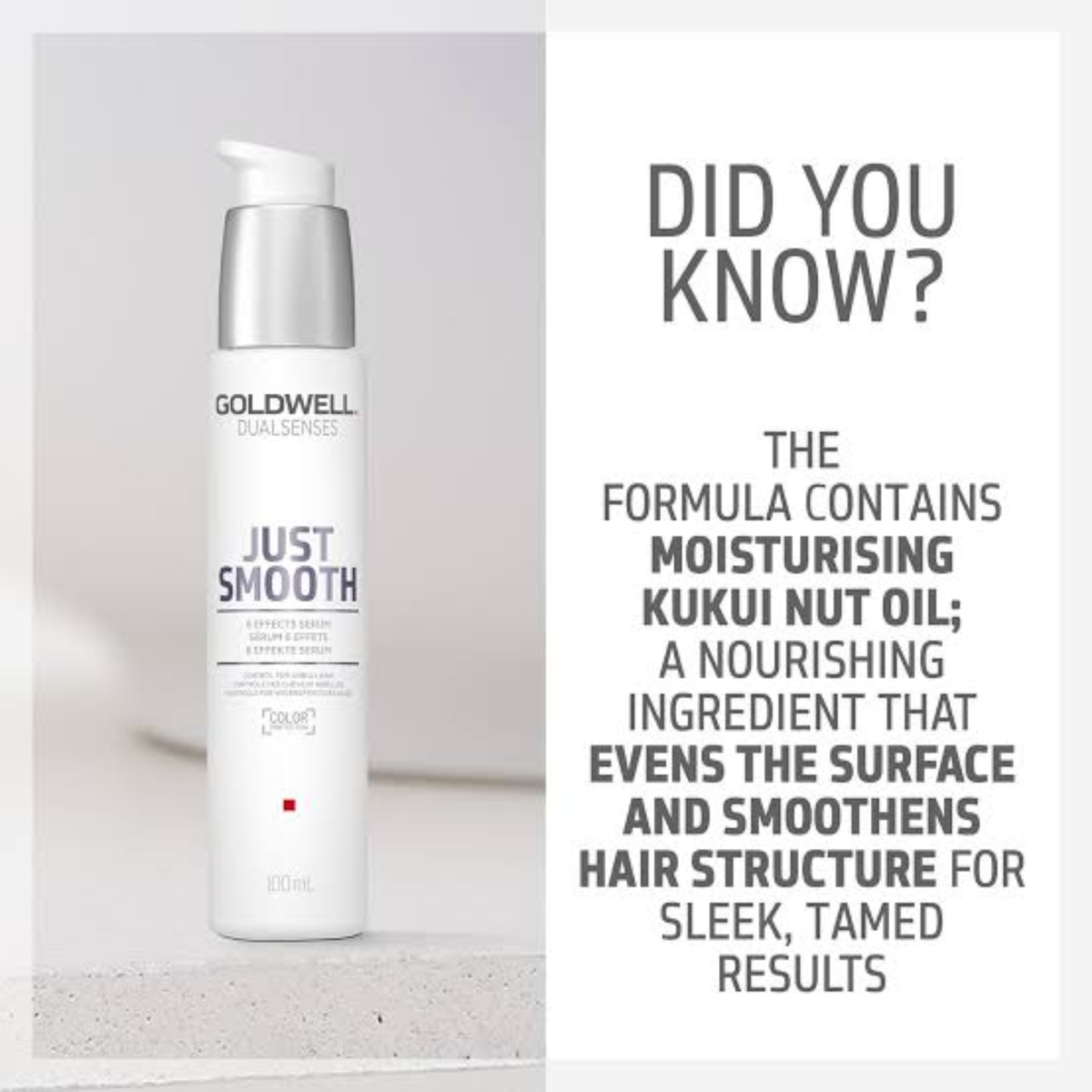 Goldwell - Just Smooth 6 Effects Serum 100ml – product view 3