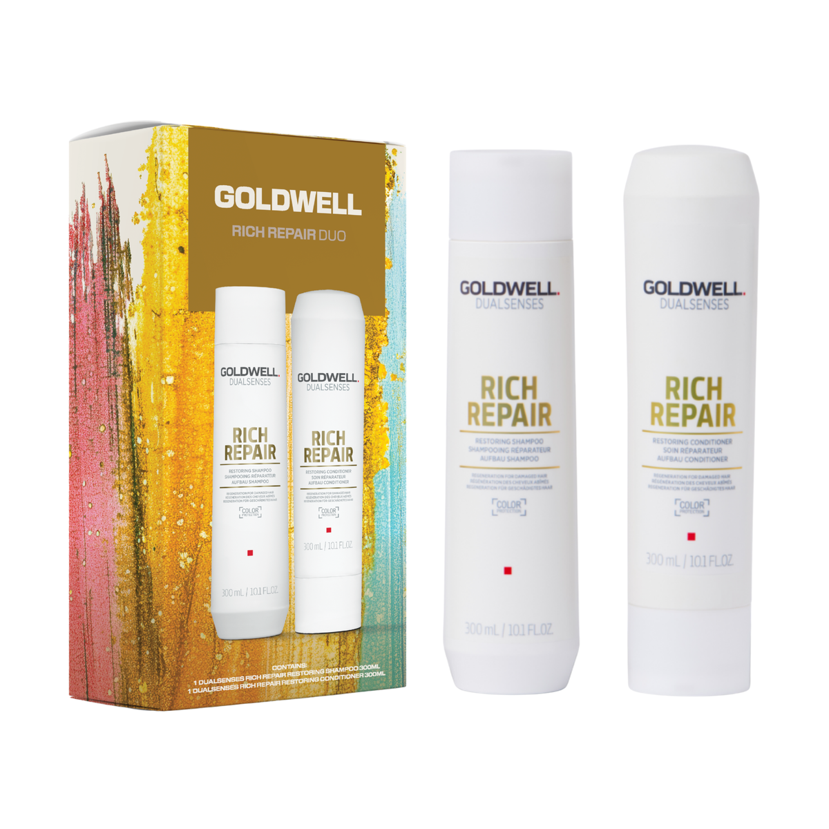 Goldwell - Dualsenses Rich Repair Shampoo & Conditioner 300ml Duo – front of pack