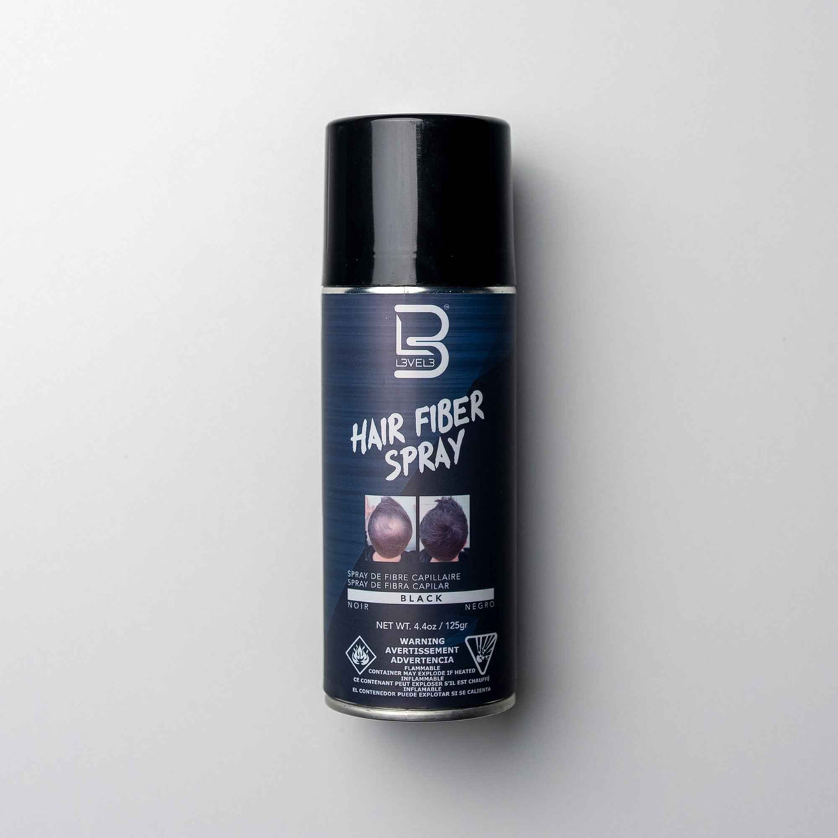 L3VEL3 - Hair Fibre Spray Black 125g