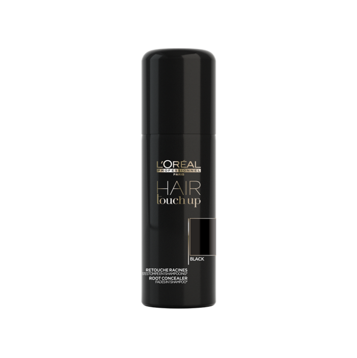 L'Oreal Professionnel - Hair Touch Up Root Concealer Spray Black – front of pack