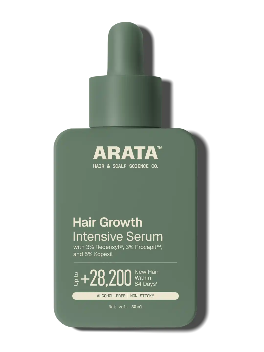 Arata - Hair Growth Intensive Serum 30ml & Derma Roller Combo – Hair Growth Intensive Serum bottle