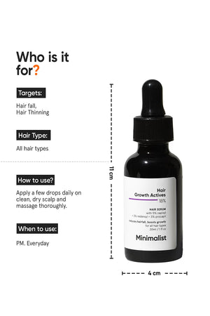 Minimilist - Hair Growth Actives 18% Hair Serum 30ml - Zilion