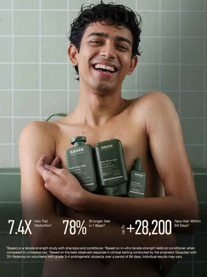 Arata - Hair Growth Trio (Anti-Hair Fall Shampoo, Anti-Breakage Conditioner & Hair Growth Serum)