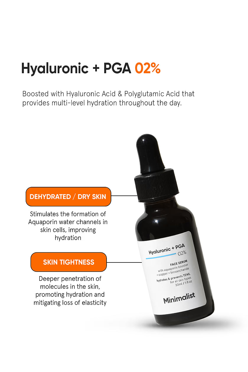 Minimilist - Hyaluronic + PGA 2% Face Serum 30ml - Zilion