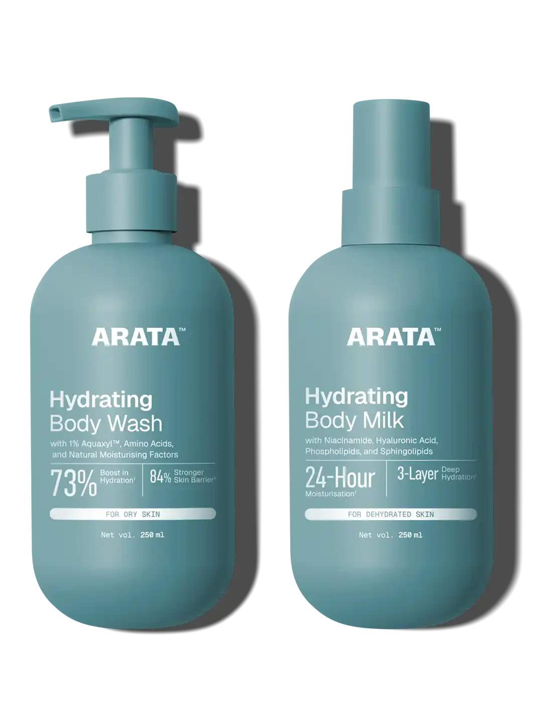 Arata - Hydrating Body Wash & Body Milk Duo 2 x 250ml