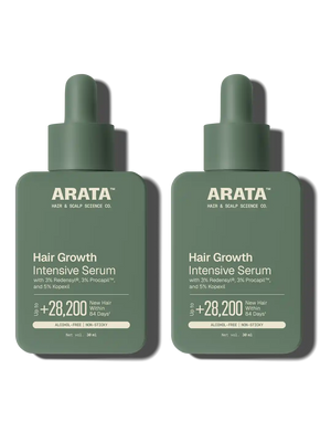 Arata - Hair Growth Intensive Serum 30ml Pack of 2 – front of pack