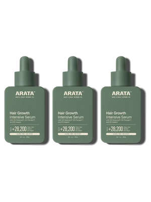 Arata - Hair Growth Intensive Serum 30ml Pack of 3 – front of pack