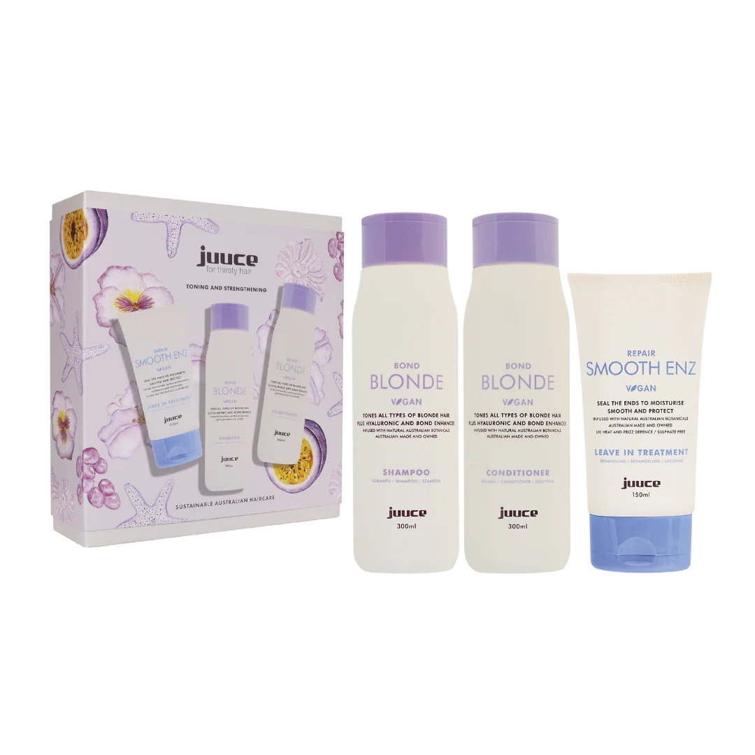 Juuce - Bond Blonde Shampoo, Conditioner & Smooth Enz Trio Pack - Zilion