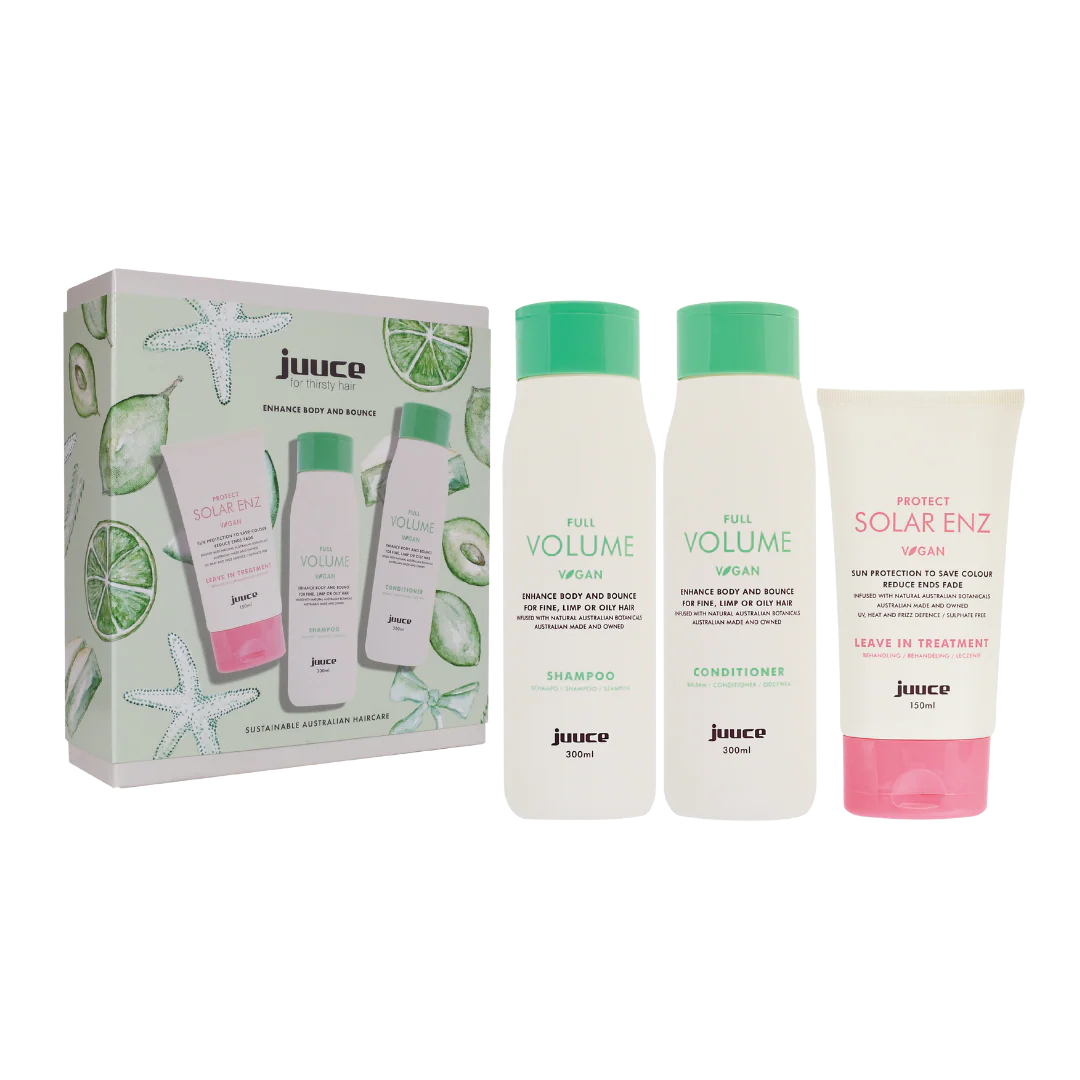 Juuce - Full Volume Shampoo, Conditioner & Solar Enz Trio Pack - Zilion