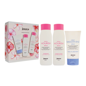 Juuce - Softly Nourish Shampoo, Conditioner & Smooth Enz Trio Pack - Zilion