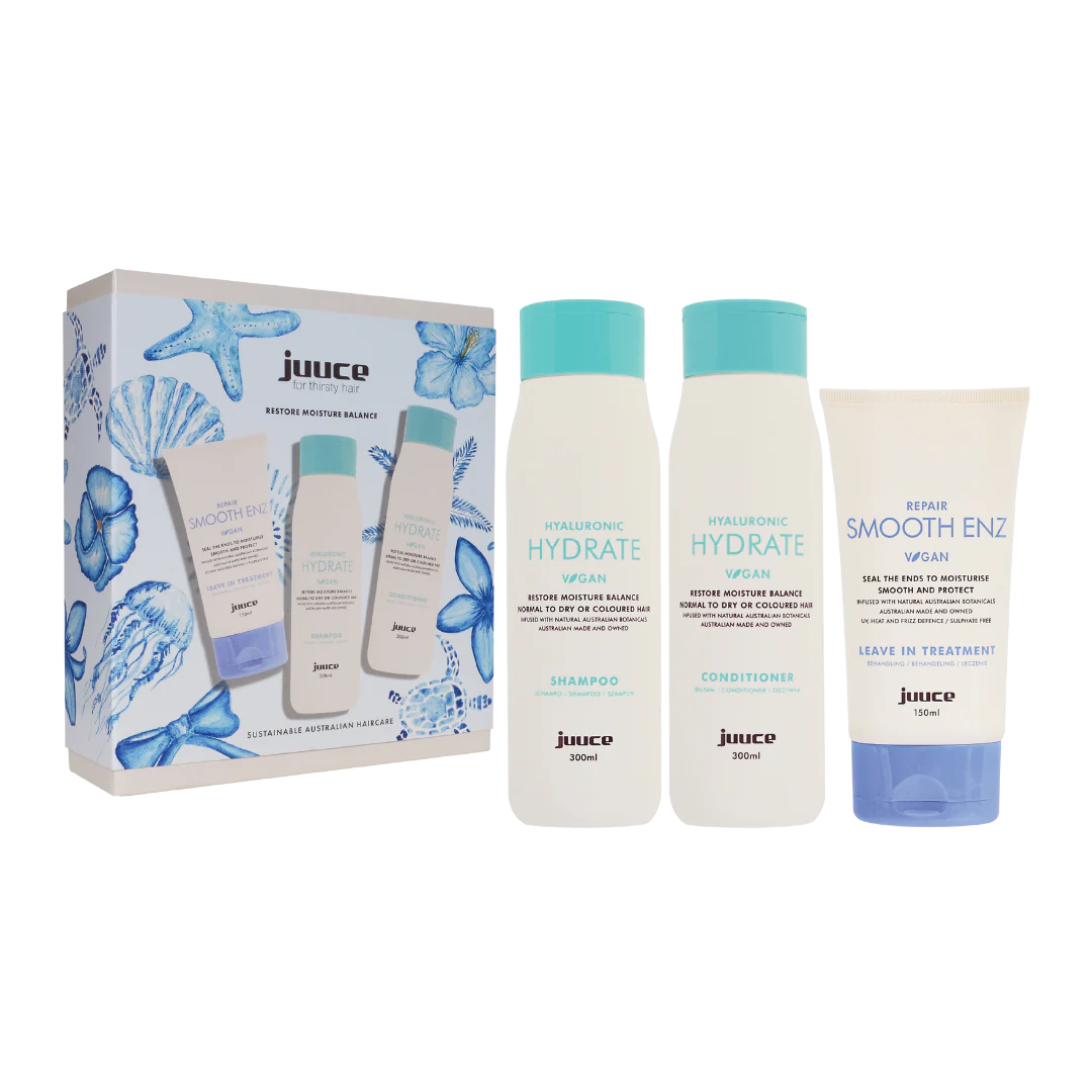 Juuce - Hyaluronic Hydrate Shampoo, Conditioner & Smooth Enz Trio Pack - Zilion
