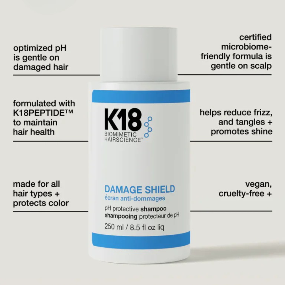 K18 - Damage Shield pH Protective Shampoo 250ml – product view 3