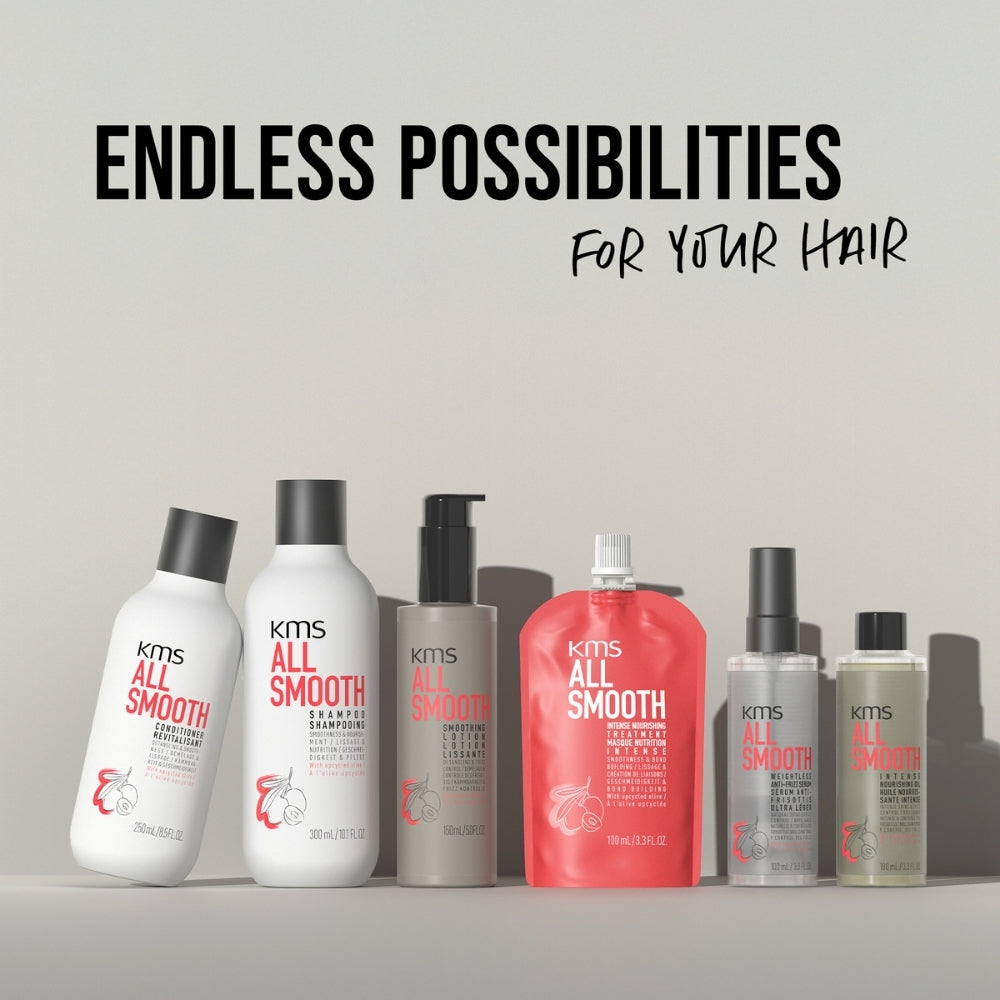 KMS - AllSmooth Shampoo, Conditioner & Mask Trio Bundle – KMS AllSmooth Shampoo 300ml (detail)
