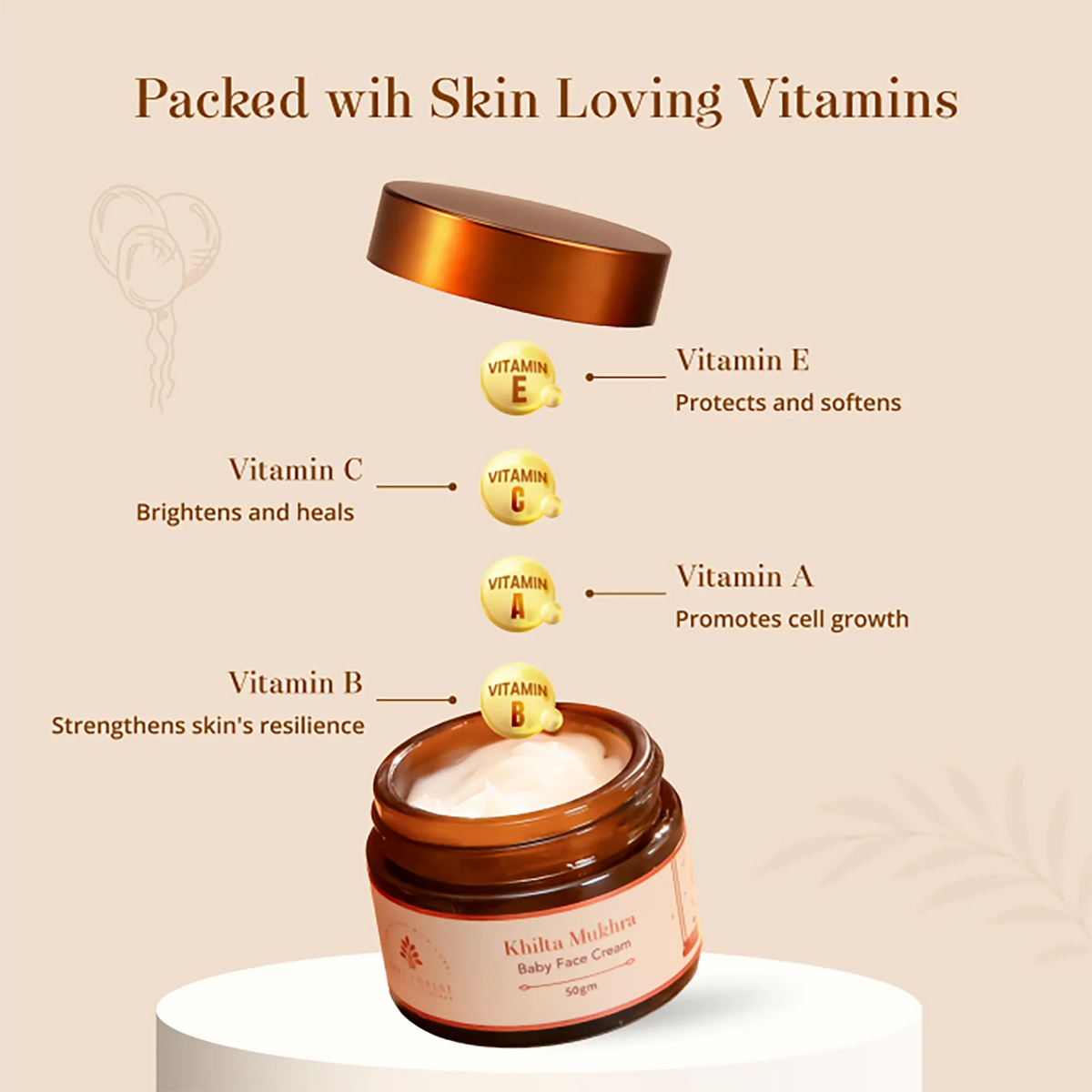 Baby Forest - Khilta Mukhra Baby Face Cream 50g – front of pack