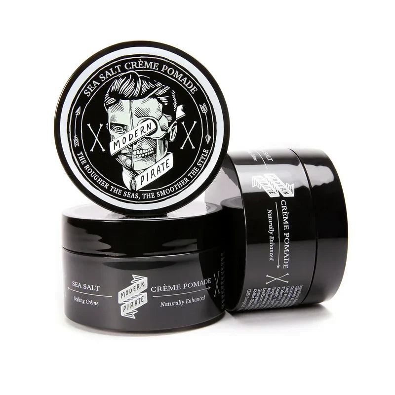 Modern Pirate - Sea Salt Creme Pomade – Twin Pack (2 x 100g) – Modern Pirate - Sea Salt Creme Pomade 100g