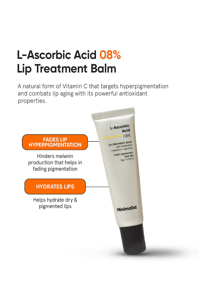 Minimilist - L-Ascorbic Acid 8% Lip Treatment Balm-12g - Zilion