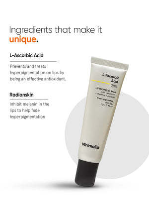 Minimilist - L-Ascorbic Acid 8% Lip Treatment Balm-12g - Zilion