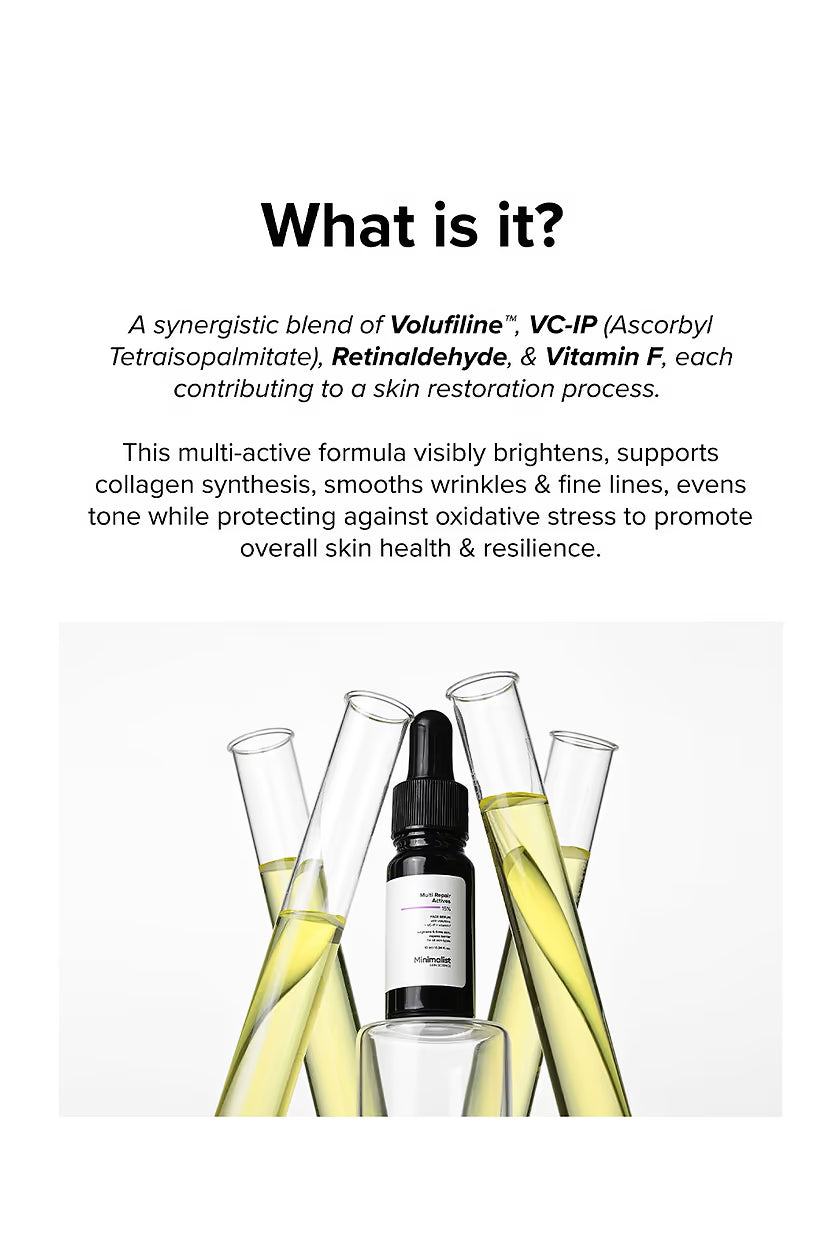 Minimilist - Multi Repair Actives 15% Face Serum 10ml - Zilion