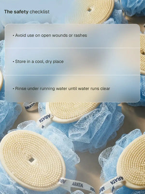 Arata - Dual-Sided Loofah – materials and care