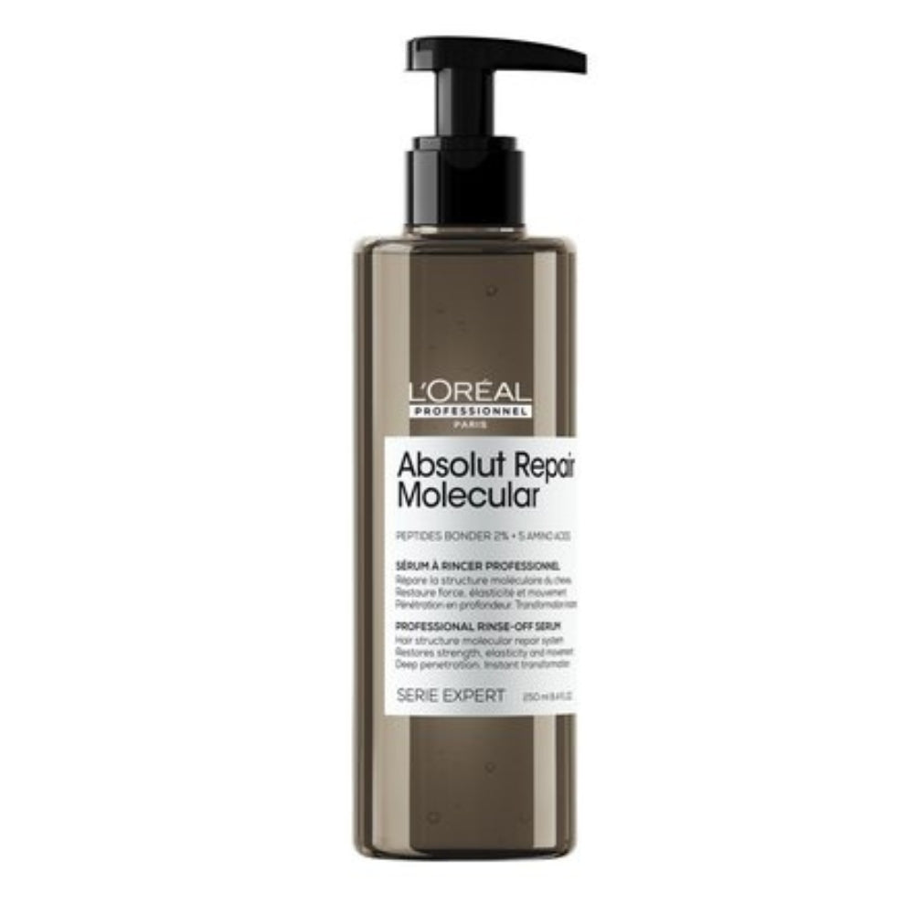 L'Oreal Professionnel - Absolut Repair Molecular Shampoo, Rinse-Off Serum, Mask & Leave-In Mask Quad Bundle – L'Oreal Professionnel Absolut Repair Molecular Rinse-off Serum 250ml