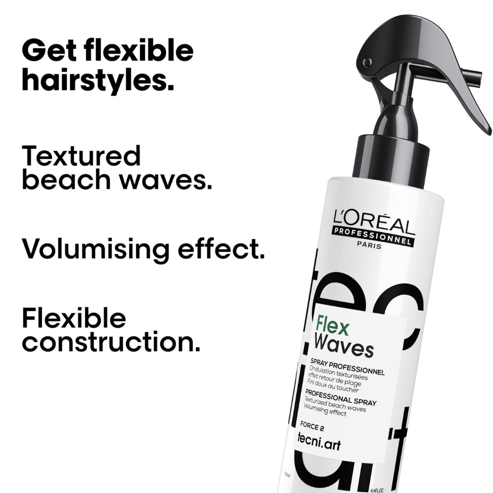 L'Oreal Professionnel - Tecni.Art Flex Waves Texturising Sea Salt Spray 190ml – wave results