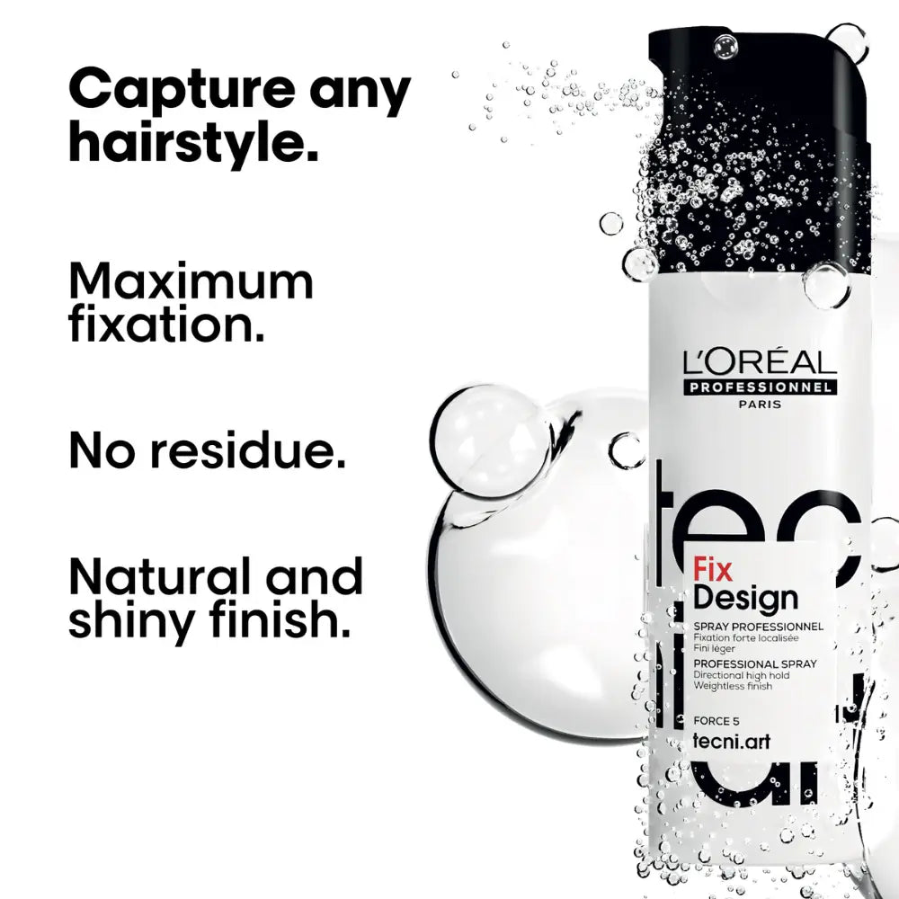 L'Oreal Professionnel - Tecni.Art Fix Design Directional Setting Spray 200ml – styling results