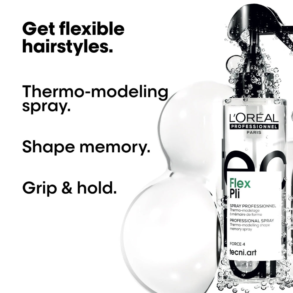 L'Oreal Professionnel - Tecni.Art Flex Pli Thermo Modelling Spray 190ml – styling results
