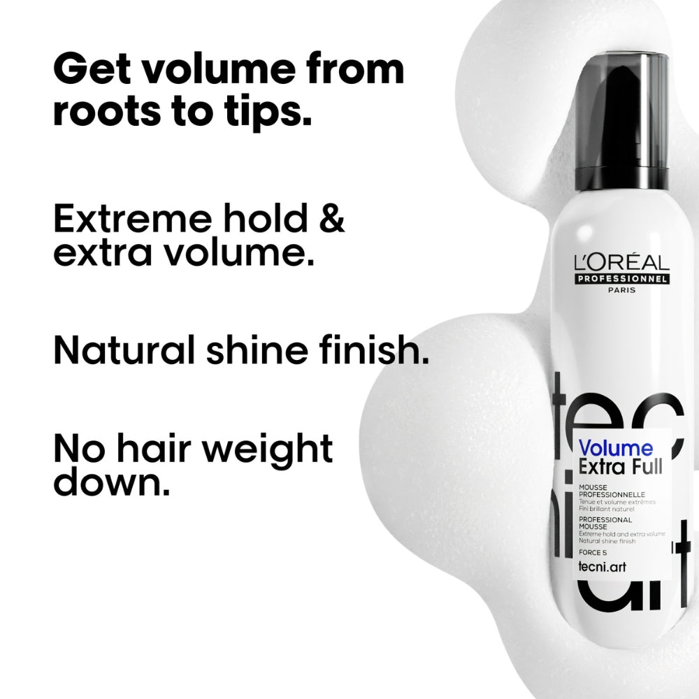 L'Oreal Professionnel - Tecni.Art Volume Extra Full Mousse 250ml – styling results