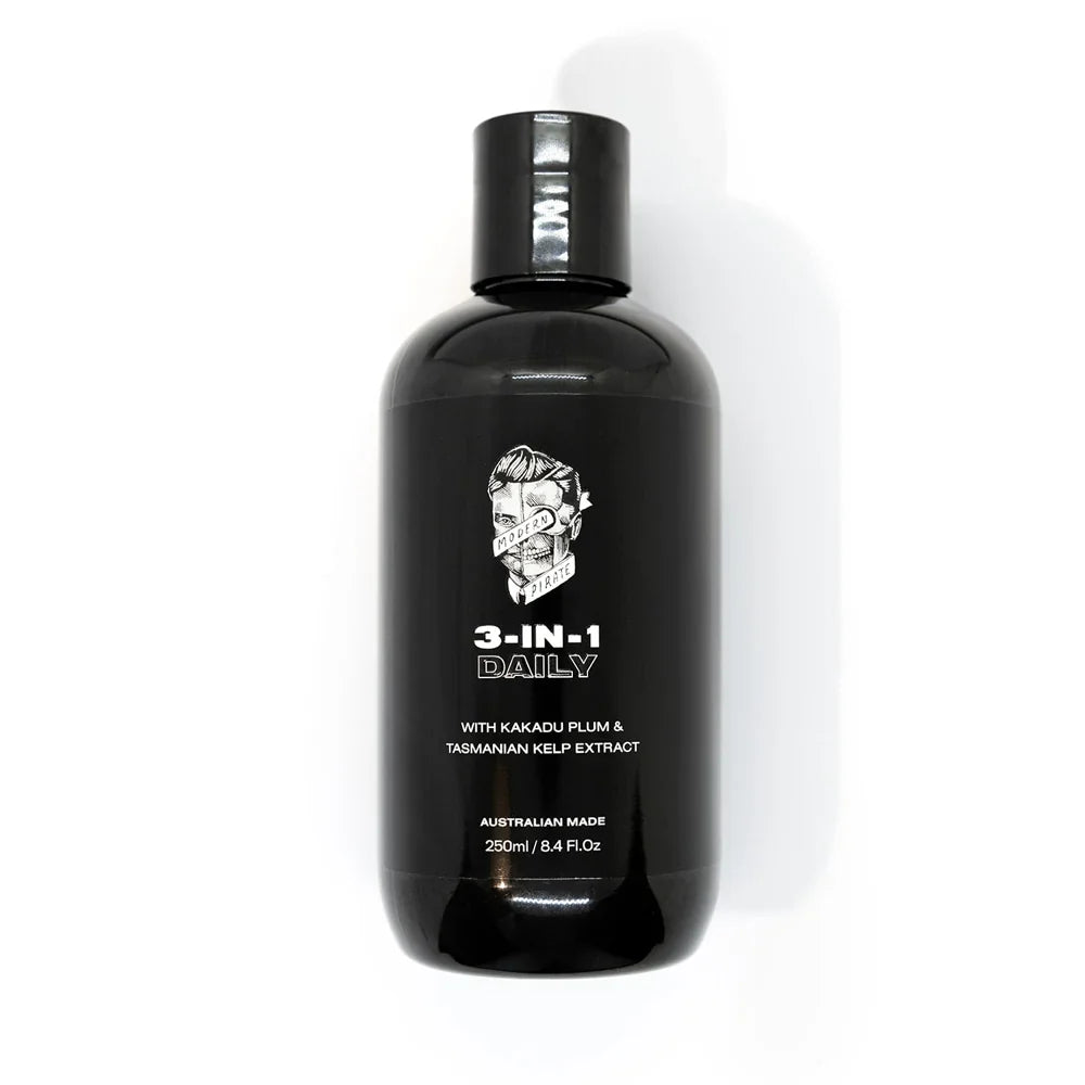 Modern Pirate - 3-In-1 Shampoo Daily – Twin Pack (2 x 250ml) – Modern Pirate - 3-In-1 Shampoo Daily 250ml