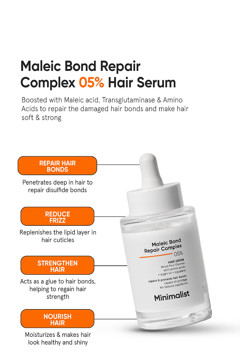 Minimilist - Maleic Bond Repair Complex 5% Hair Serum-50ml - Zilion