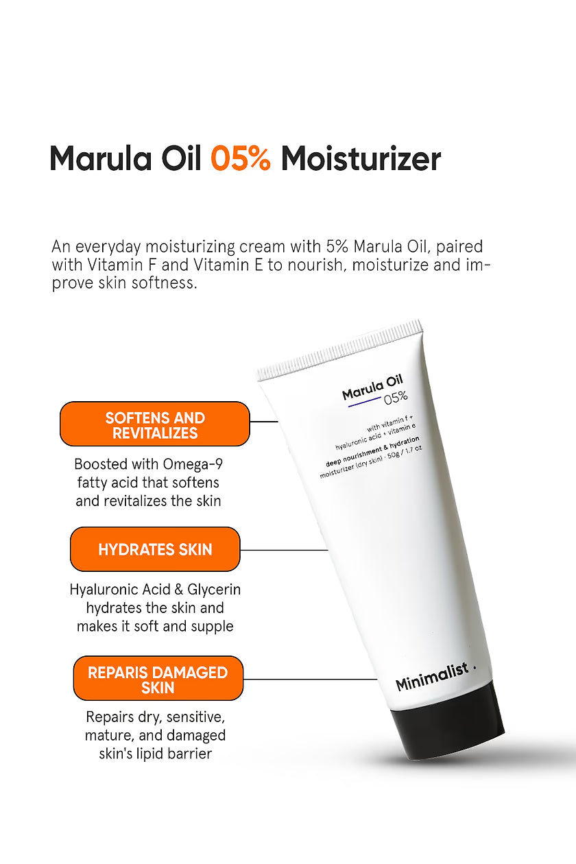 Minimilist - Marula Oil 5% Face Moisturizer 50g - Zilion
