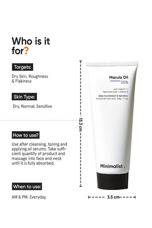 Minimilist - Marula Oil 5% Face Moisturizer 50g - Zilion