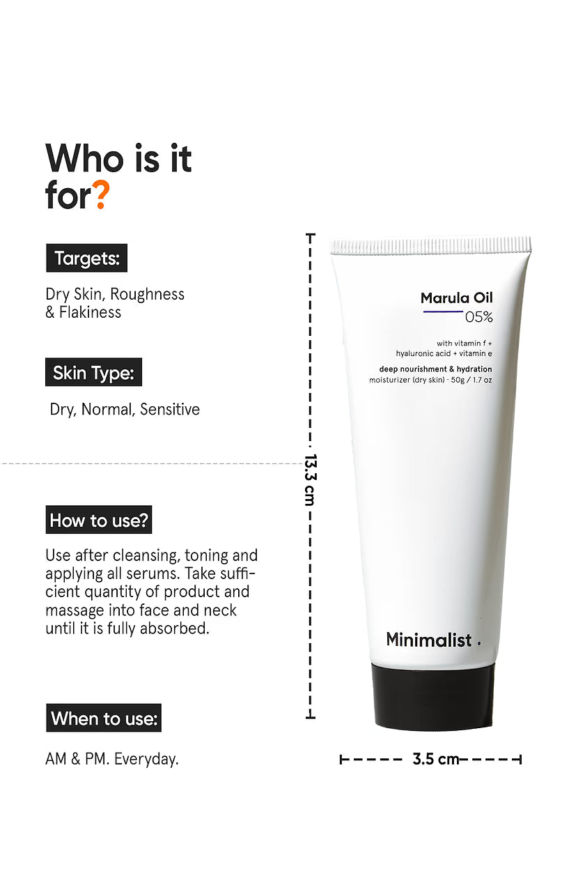 Minimilist - Marula Oil 5% Face Moisturizer 50g - Zilion