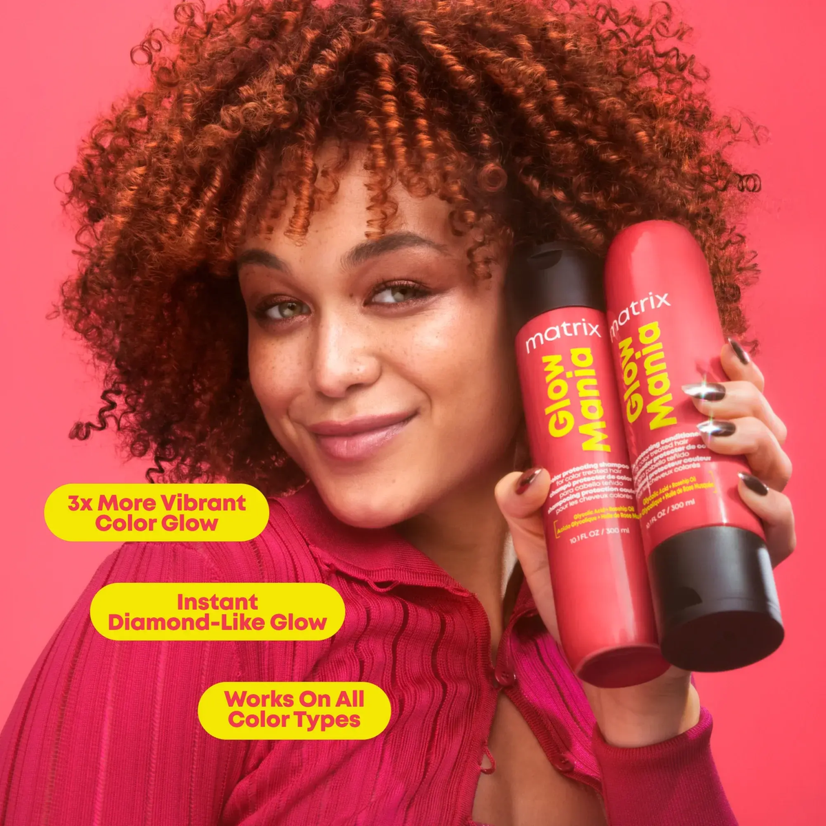 Matrix - Glow Mania Shampoo & Conditioner 300ml Duo – pack contents