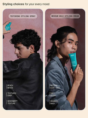 Arata - Texturising Styling Spray & Medium Hold Styling Cream Combo