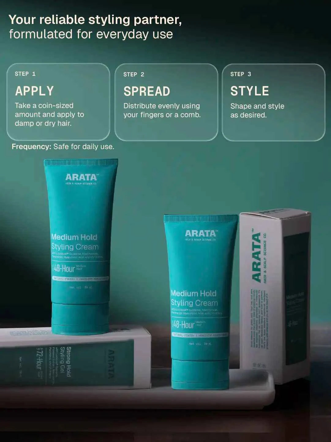 Arata - Medium Hold Styling Cream 50ml