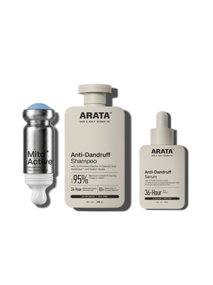 Arata - MitoActive Hair Growth Serum + Anti-Dandruff Shampoo & Serum Combo