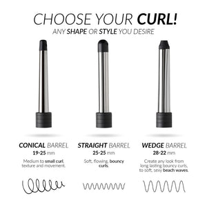 Muk Hair - Curling Wand 3 Barrels – barrels