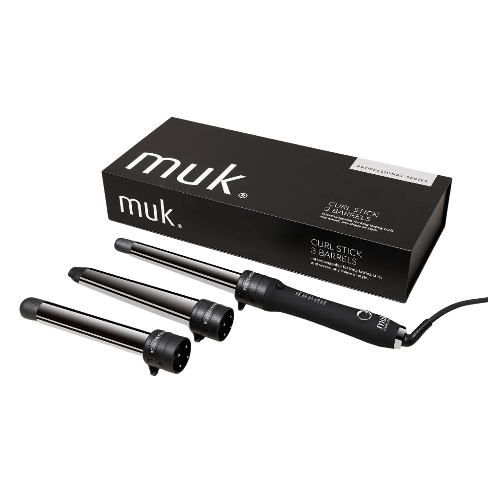 Muk Hair - Curling Wand 3 Barrels – front of pack