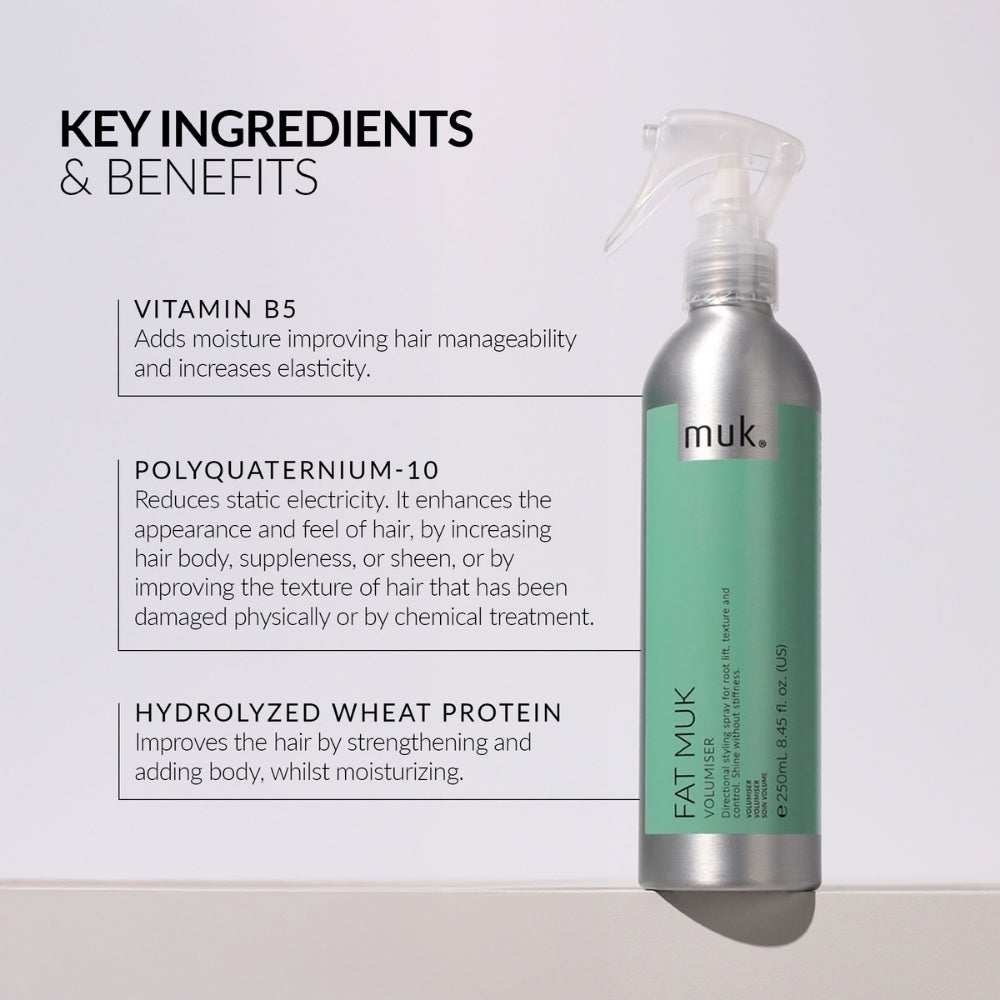 Muk Hair - Fat Volumiser 250ml – benefits