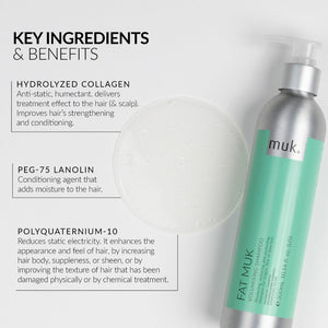 Muk Hair - Fat Volumising Shampoo 300ml – benefits