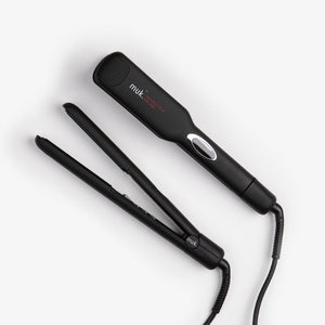 Muk Hair - Hair Straightener Wide Plate Style Stick – in use