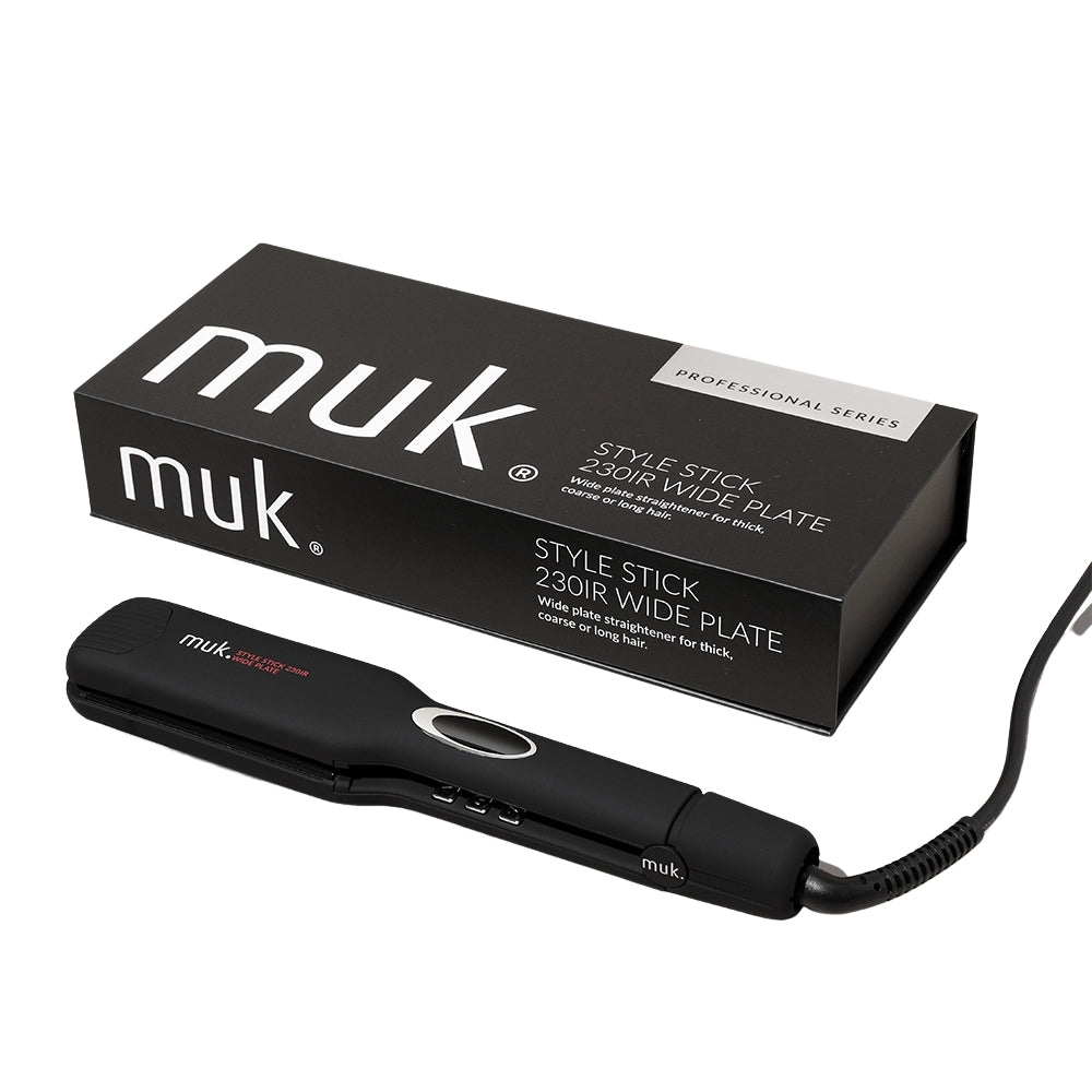 Muk Hair - Hair Straightener Wide Plate Style Stick – front of pack