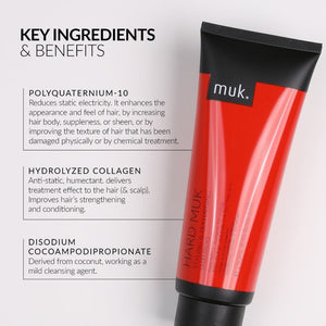 Muk Hair - Hard Styling Shampoo 250ml – benefits