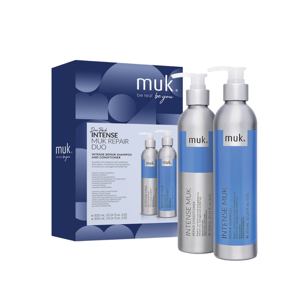 Muk Hair - Intense Repair 300ml Shampoo and Conditioner Duo – front of pack