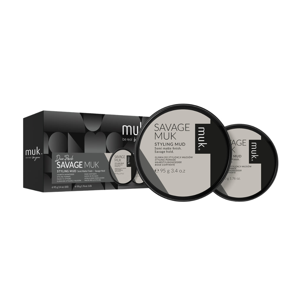 Muk Hair - Savage Styling Mud Duo – front of pack