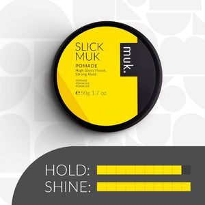 Muk Hair - Slick Pomade 95g – styling result