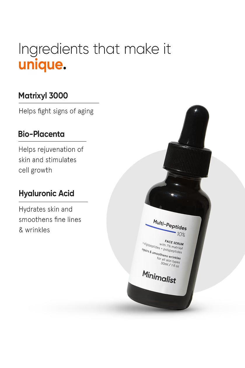 Minimilist - Multi-Peptides 10% Face Serum 30ml - Zilion